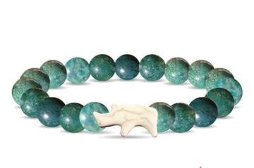 Rhino Tracking Bracelet Kalahari Stone Beads