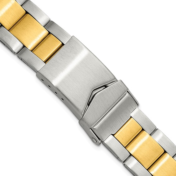 two tone link watch band 18-20