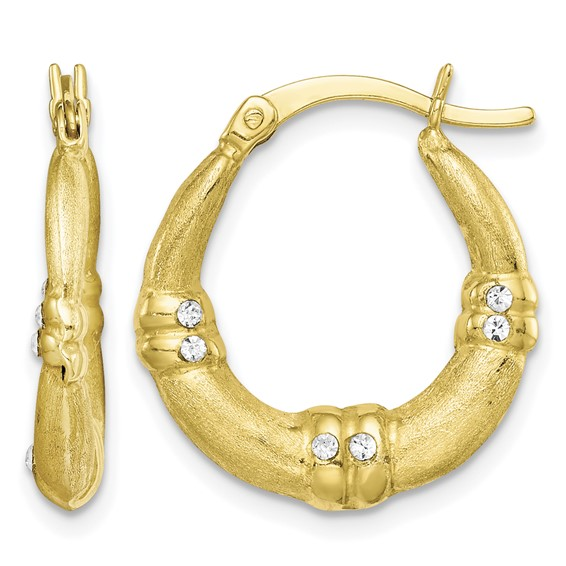 Flash Gold-plated CZ Hoops