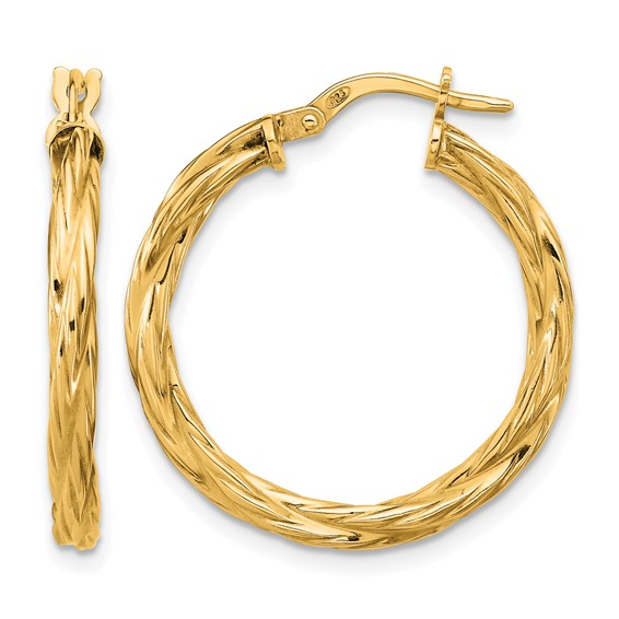 Gold Plated Sterling Silver Hoops