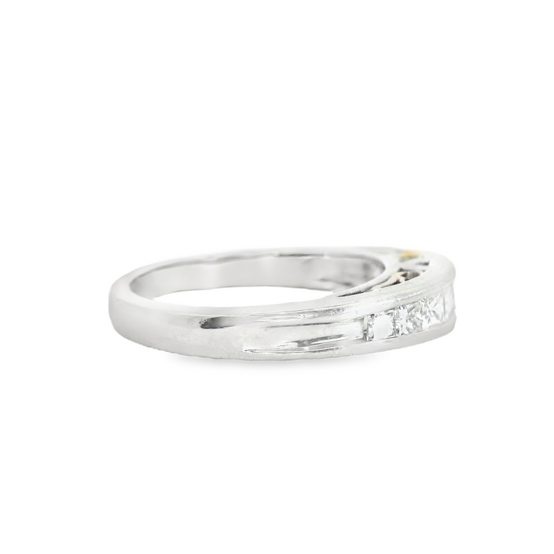 PLATINUM/18K DIAMOND BAND
