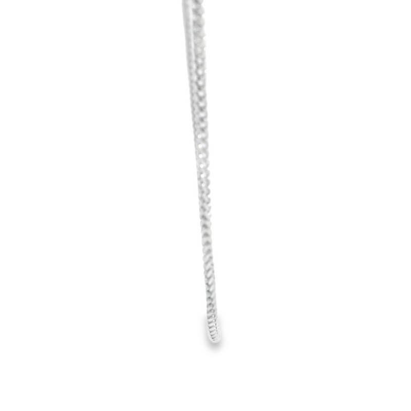 10K WG Diamond Cut Wheat Chain 18"