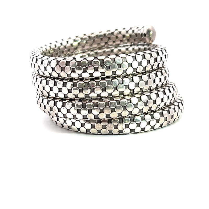 John Hardy Dot Silver Coil Bracelet