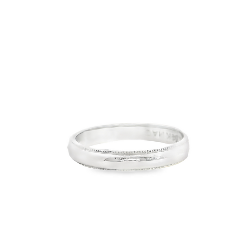 14K WG 2.5mm Wedding Band Size 5.5