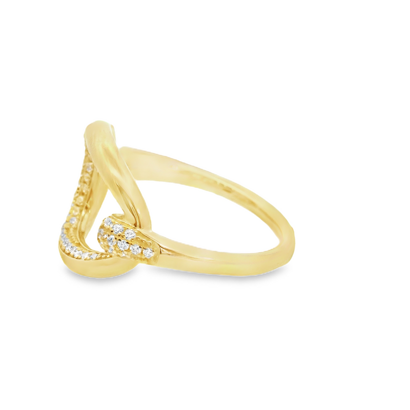 Gold Plated CZ Ring