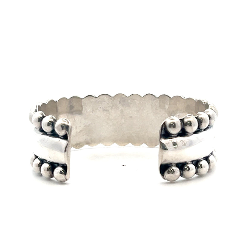 Sterling Silver Wide Cuff Bracelet