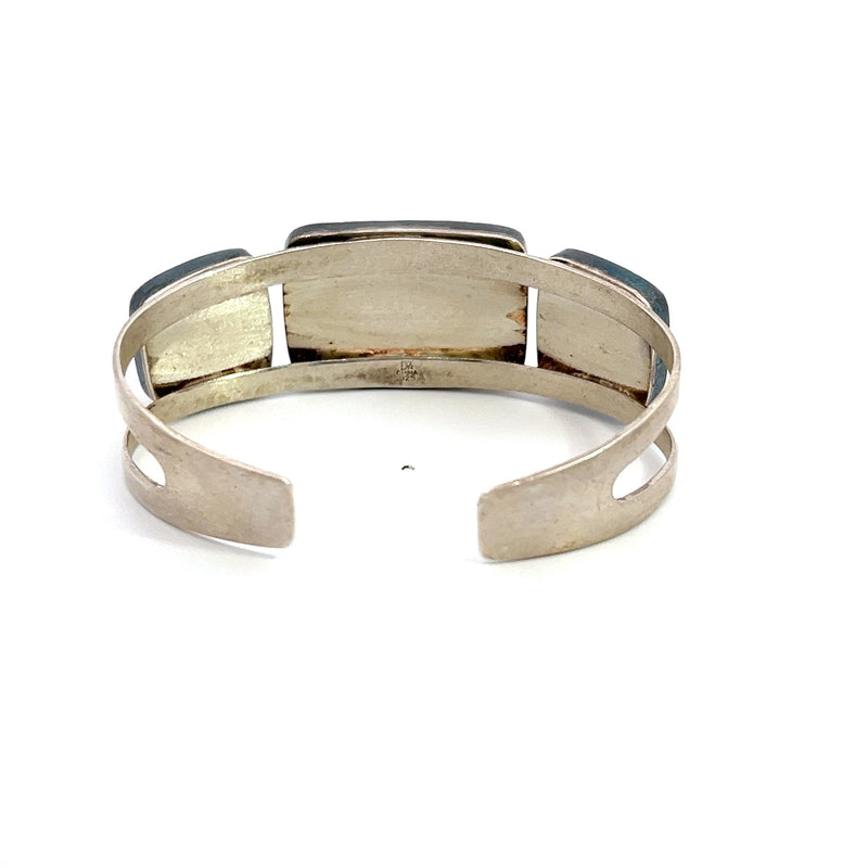 Sterling Silver Bumblebee Jasper Cuff Bracelet