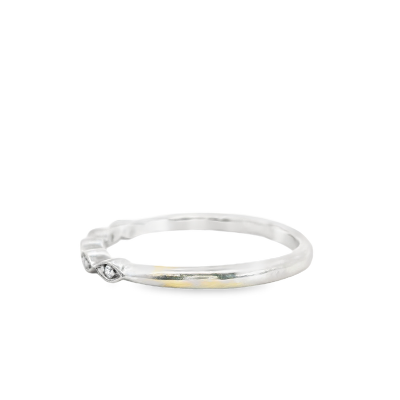 14K WG DIAMOND WEDDING BAND