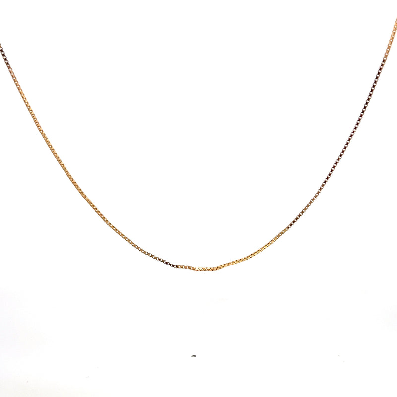 14K YG Box Chain 20"