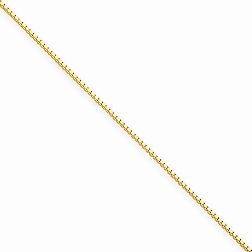 STERLING SILVER & YELLOW GOLD PLATED BOX CHAIN 16"