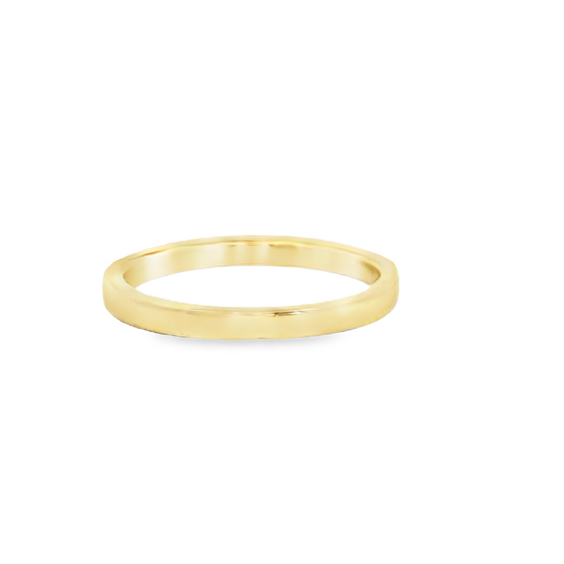 14K YG Diamond Band