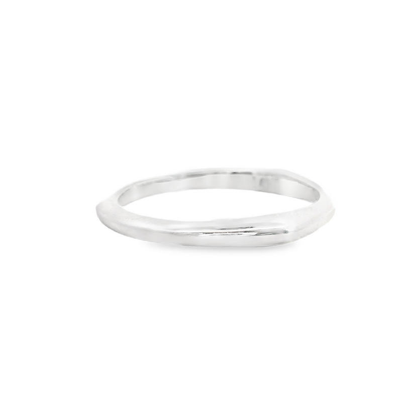 14K WG WEDDING BAND 0.01 CT TW