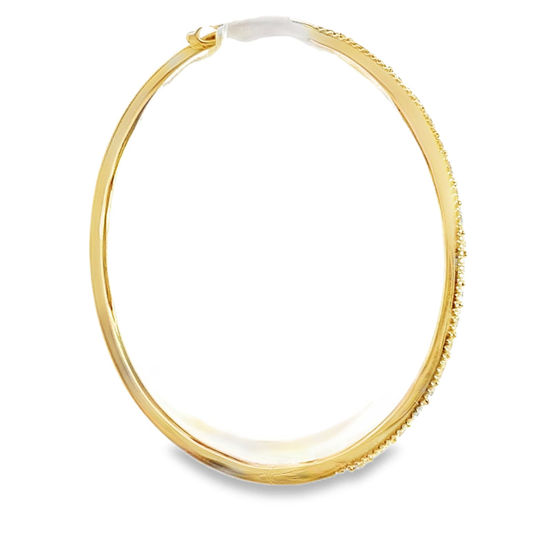 14K YG Diamond Bangle Bracelet