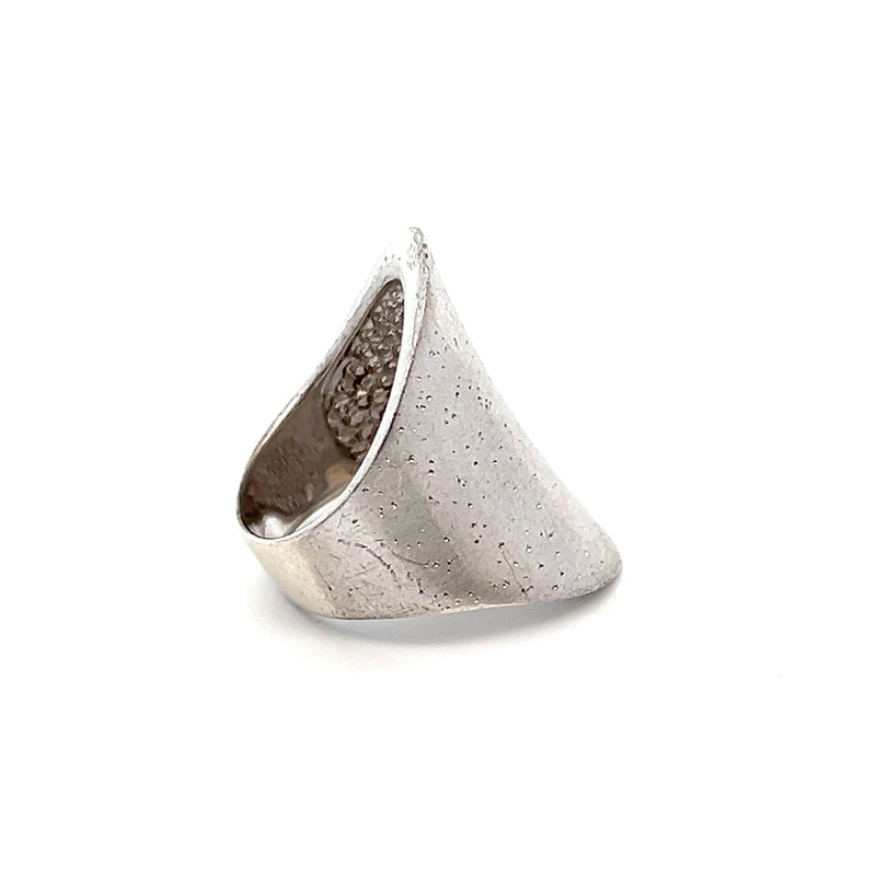 Sterling Silver Wide Oval Ring