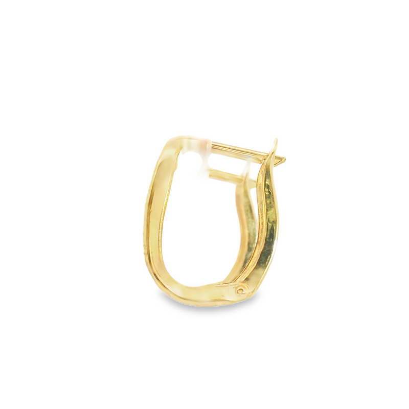 14K YG Hoop Earings