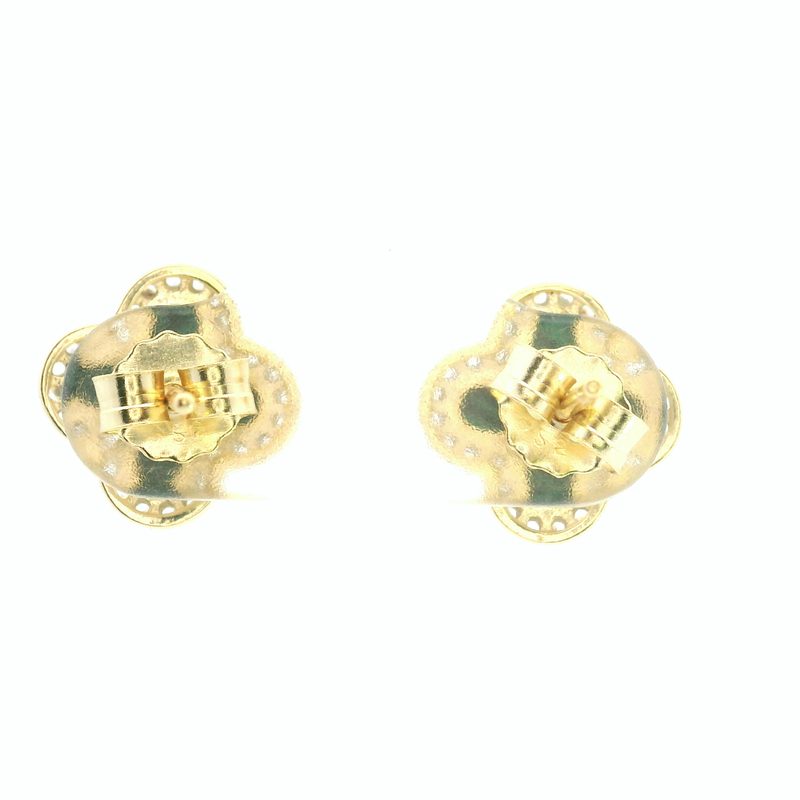 Gold Plated Gemstone Earrings