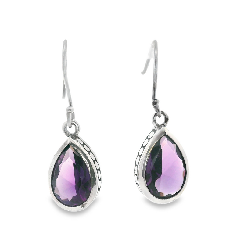 Sterling Silver Amethyst Earrings