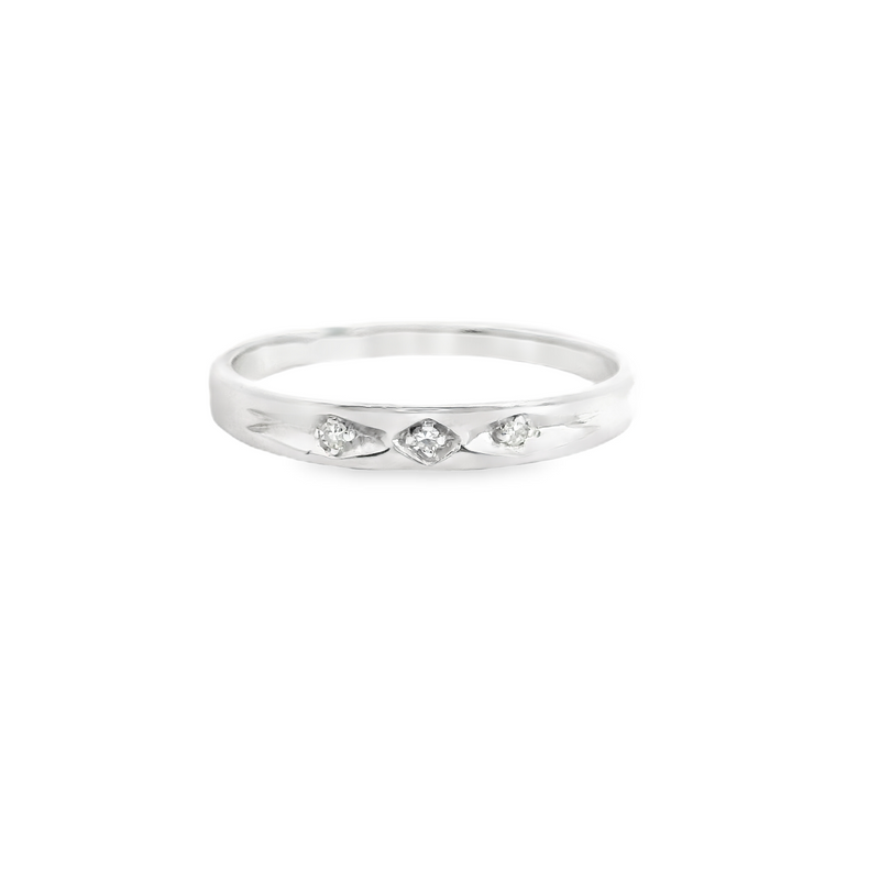 14K WG LADIES DIAMOND BAND