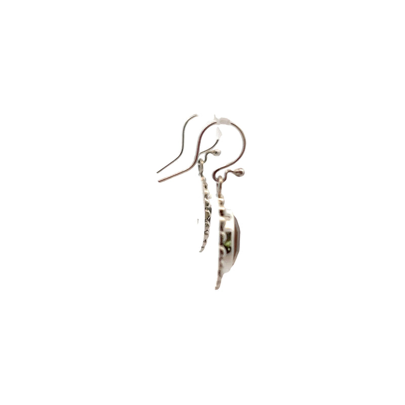 Sterling Silver Abalone Dangle Earrings
