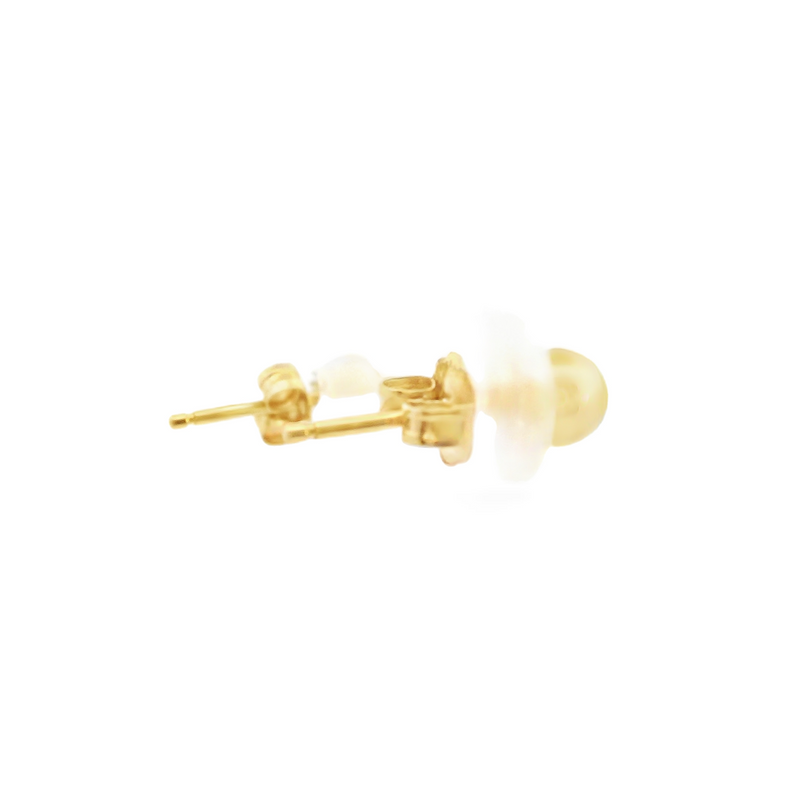 14K YG 4.0MM Ball Post Earrings