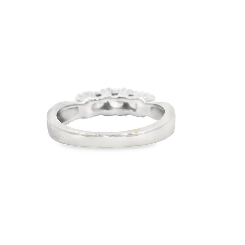 14K WG 3 Stone Diamond Ring