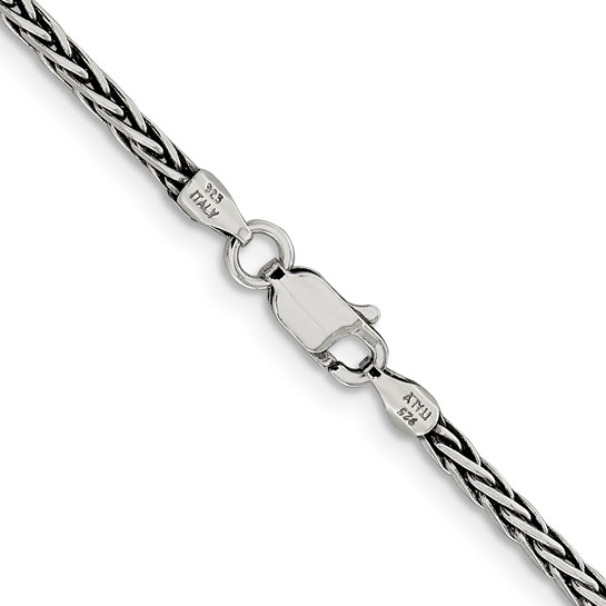 SS Antiqued Spiga Chain 20"
