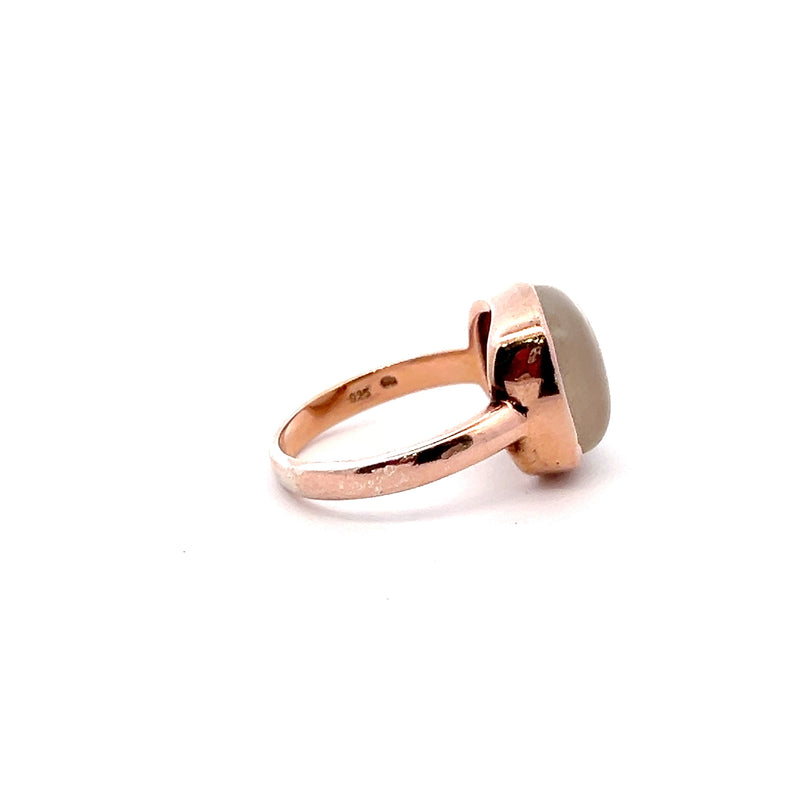 Rose Gold Plated Moonstone Ring