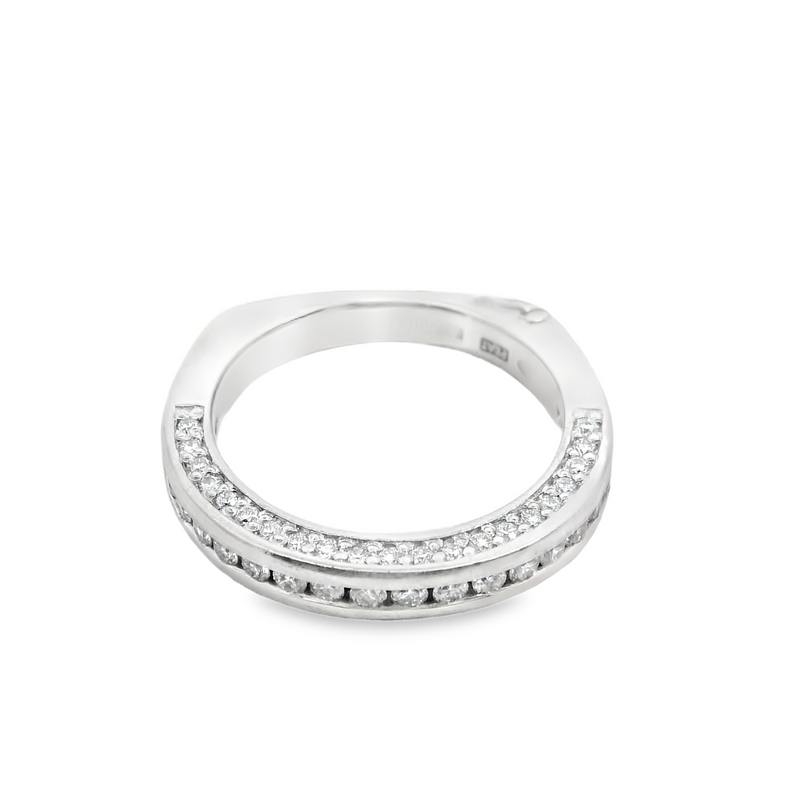 A. Jaffe Platinum Diamond Wedding Band