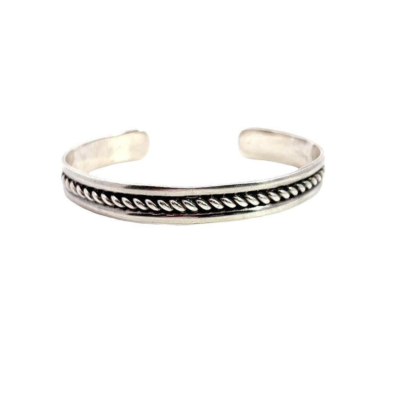 Sterling Silver Braided Cuff Bracelet