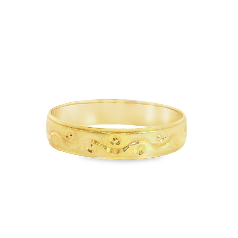 22K GOLD BAND 4.25MM SIZE 9.25