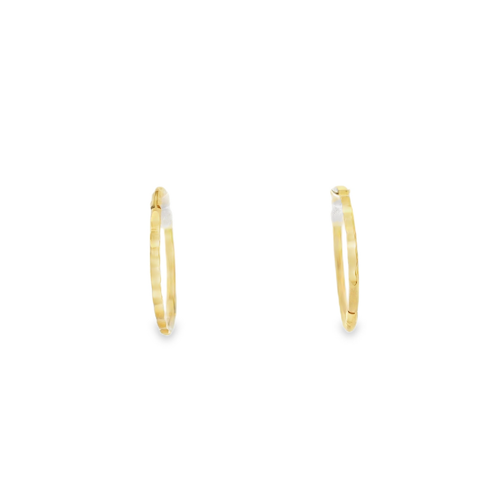 14K YG Hoop Earrings