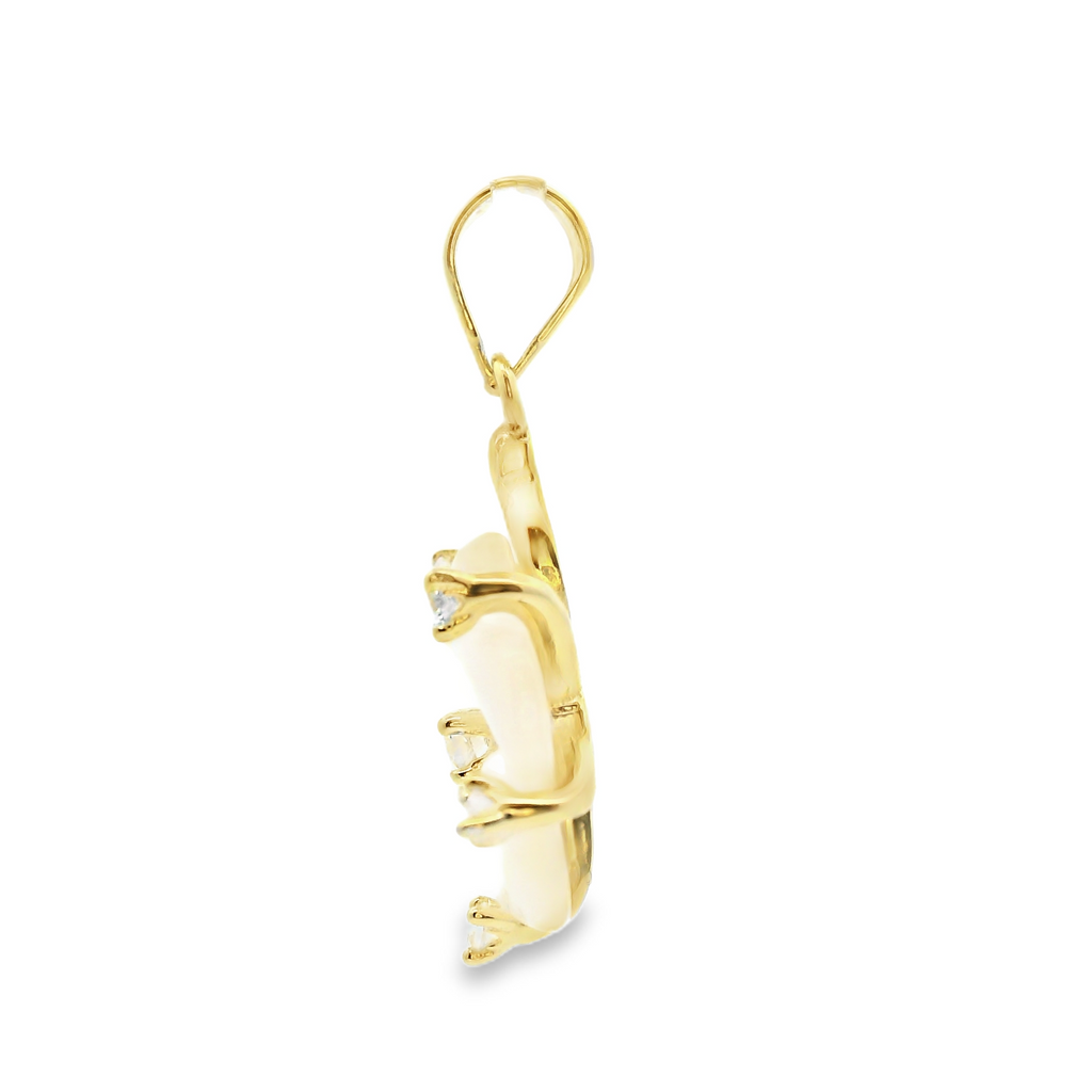 Gold Plated Flower Pendant
