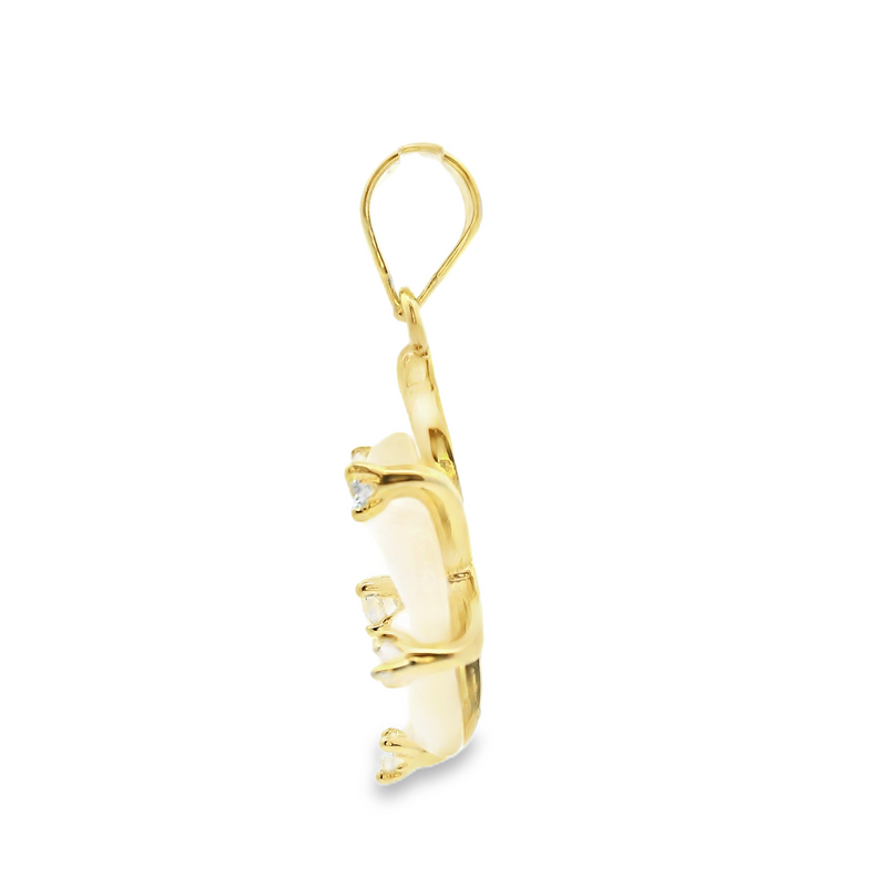 Gold Plated Flower Pendant