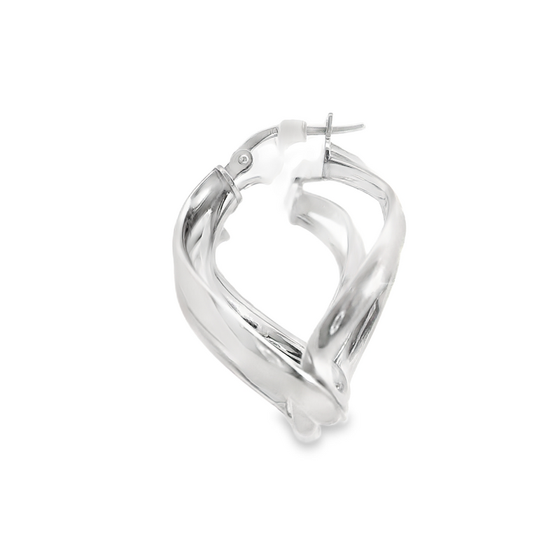 Sterling Silver Loopy Hoop Earrings