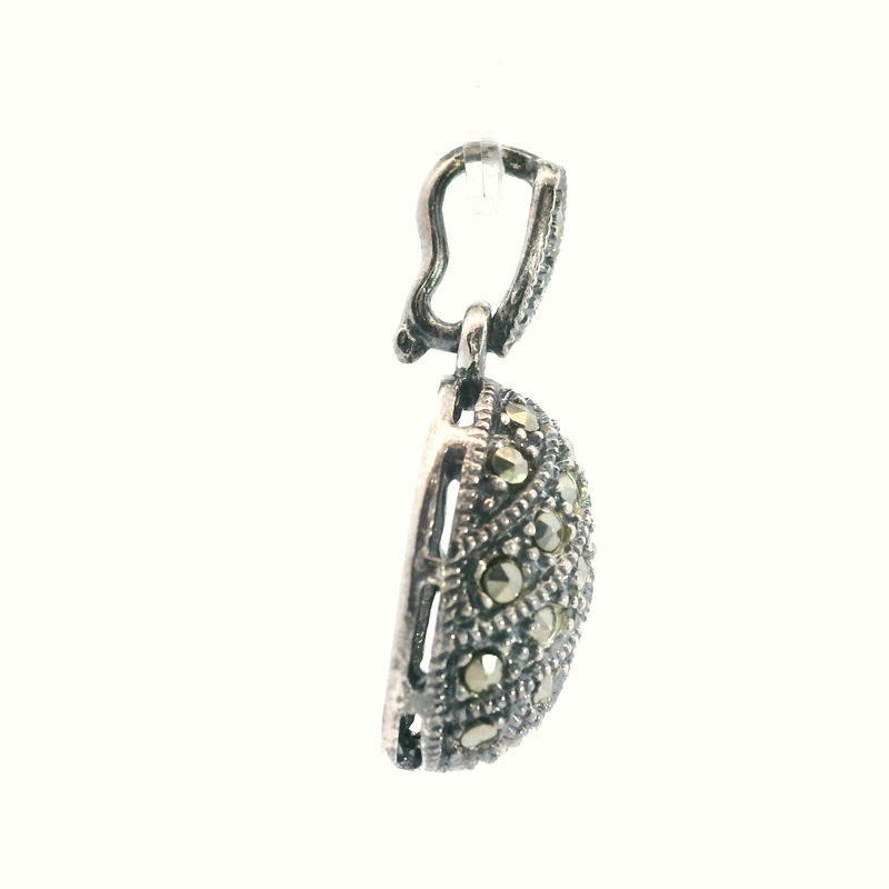 Sterling Sliver Marcasite Pendant