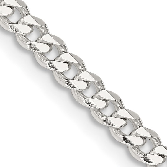 Sterling Silver 3.5mm Curb Chain 26