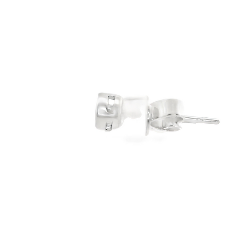 14K WG Bezel Set Diamond Studs