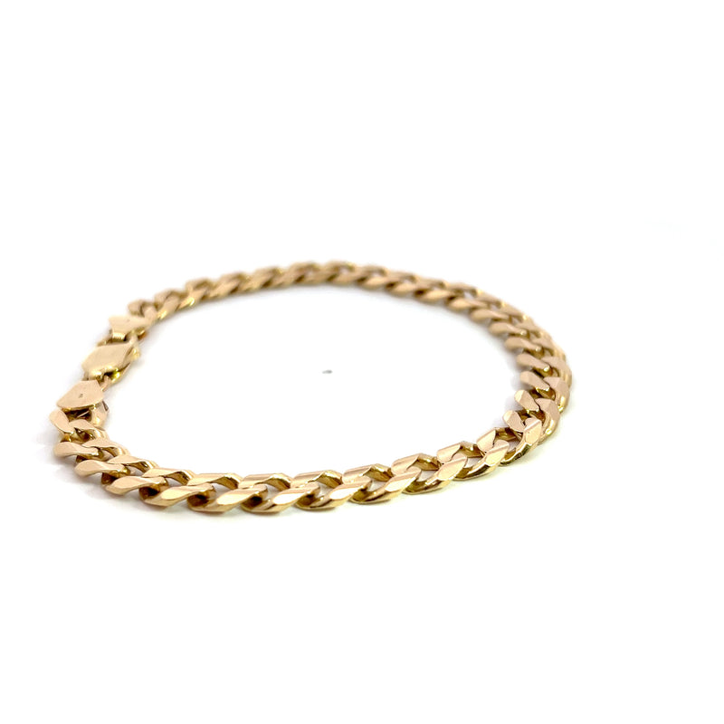 14K YG Curb Link Bracelet