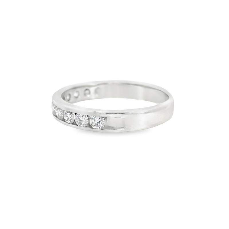 14K WG Channel Set Diamond Band