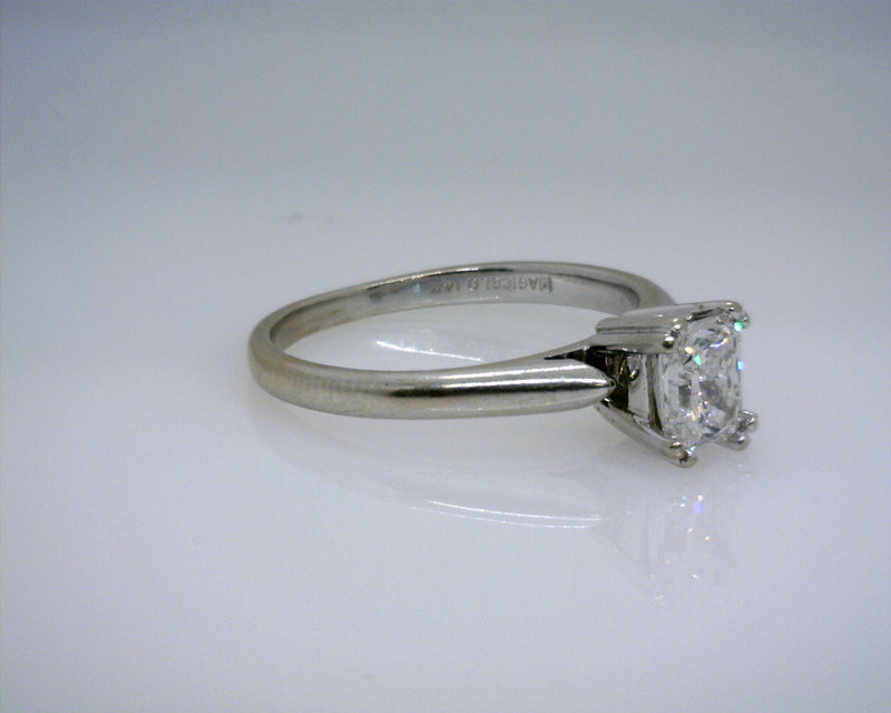 14K WG SOLITAIRE RING