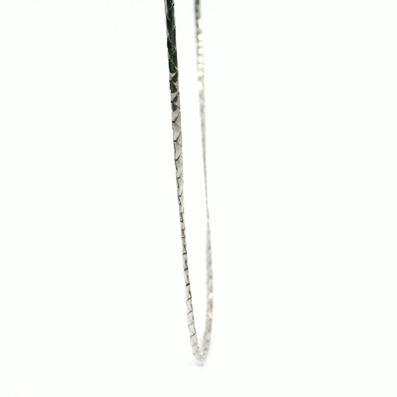 Sterling Silver Flat Diamond Cut Chain 18"