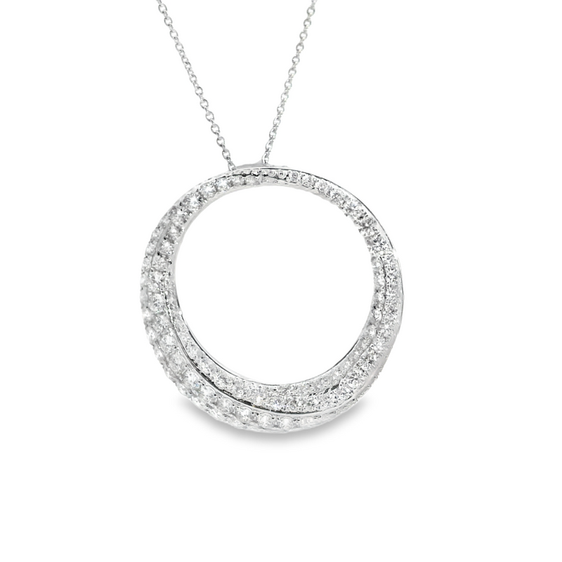 18K WG Diamond Pendant