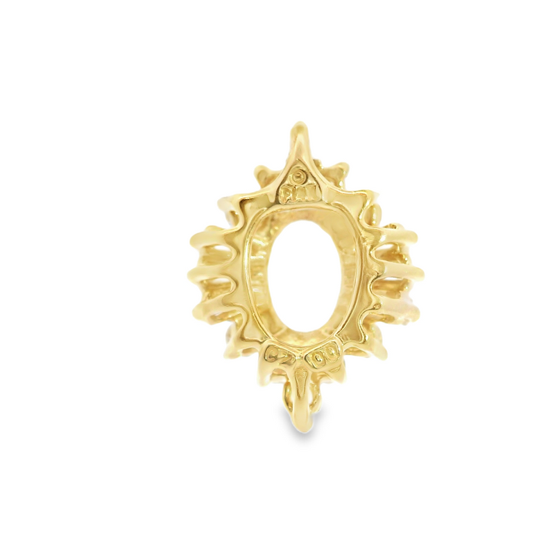 14K YG CZ Pendant