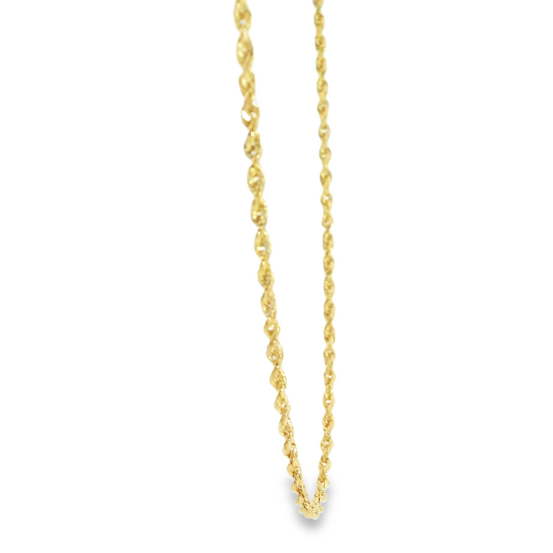 14K YG Rope Chain 18"