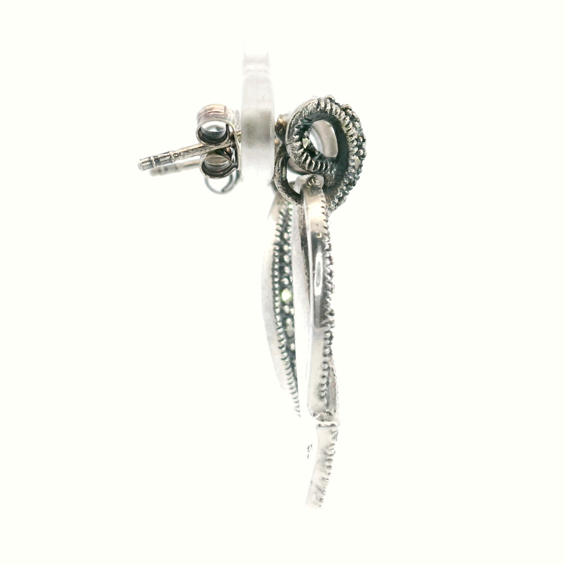 Sterling Silver Marcasite Earrings
