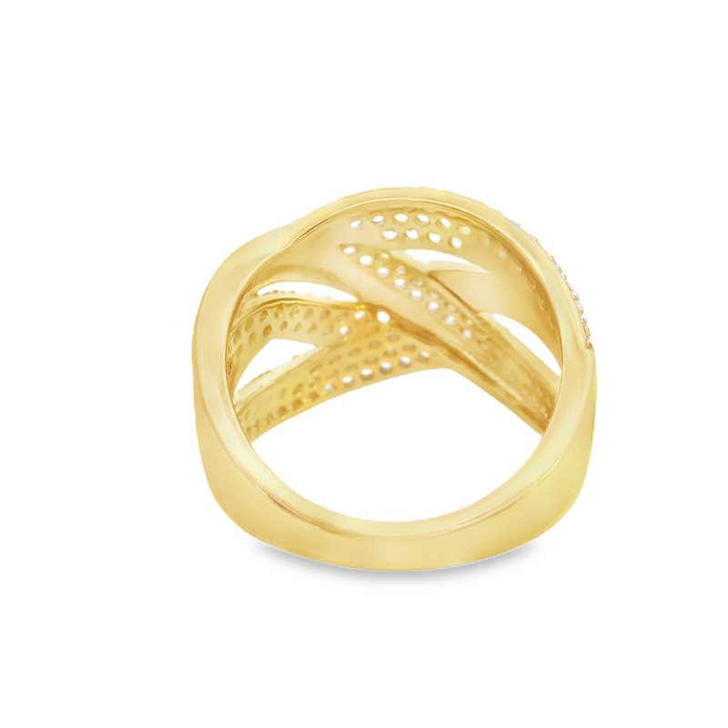 Gold Plated CZ Ring