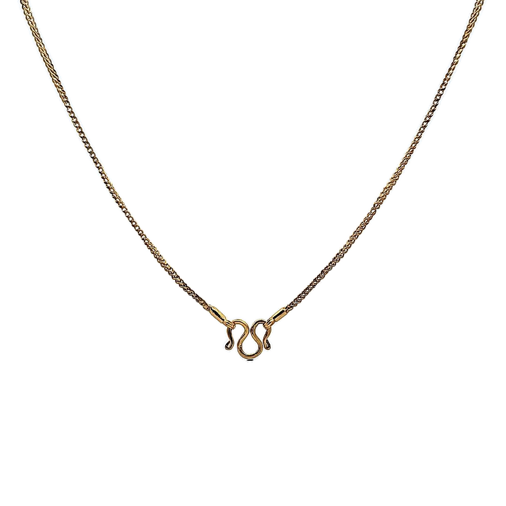 22K YG Rope Chain 18"