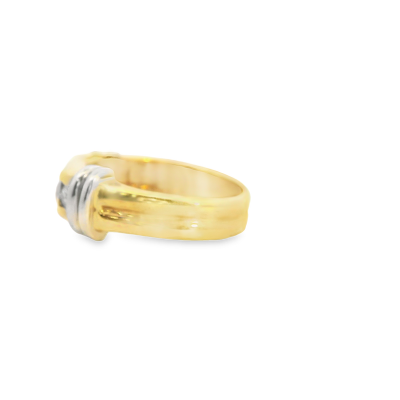 18K & PLATINUM DIAMOND BAND
