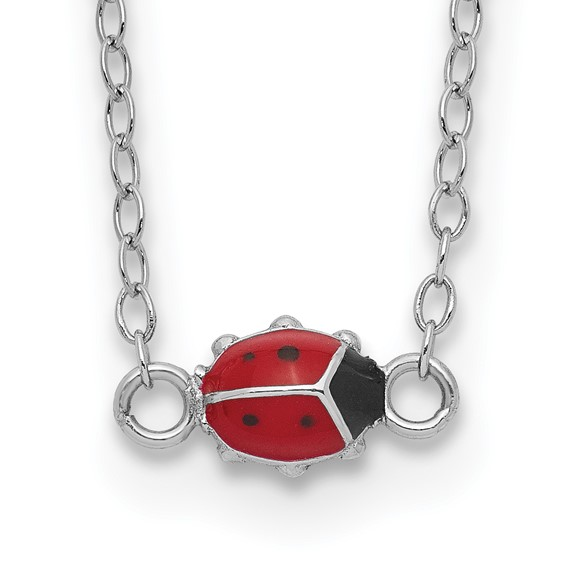 Sterling Silver Ladybug Necklace