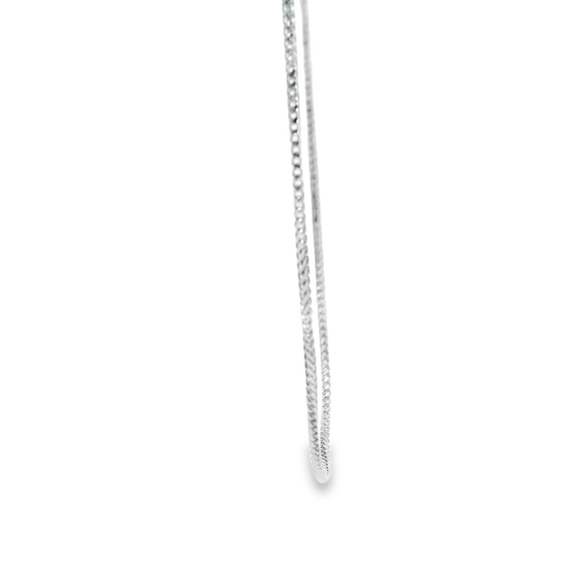 10K WG Diamond Cut Wheat Chain 20"